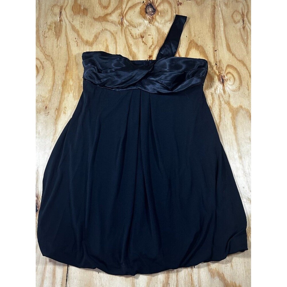 BCX Black One Shoulder Bubble Hem Dress - Size 13